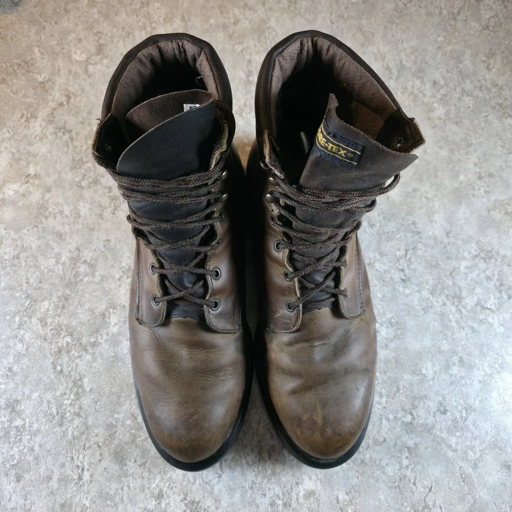 Vintage Red Wing‎ Gore-Tex Brown Soft Toe Boots Mens Size 13 EE Made In USA 1123